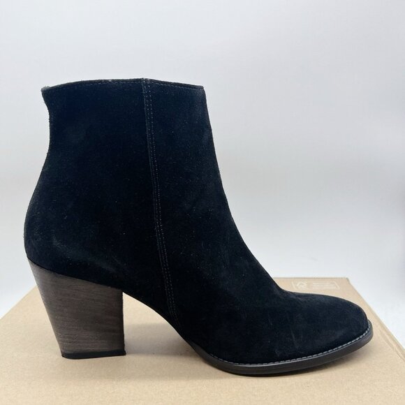 Paul Green Reya Boot Heeled Ankle Black Soft Suede UK 7.5 US 10 - NEW $550 - Picture 8 of 12